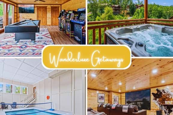 Stellar Cabin for 20: Views, Heated Pool & Theater - Image 1