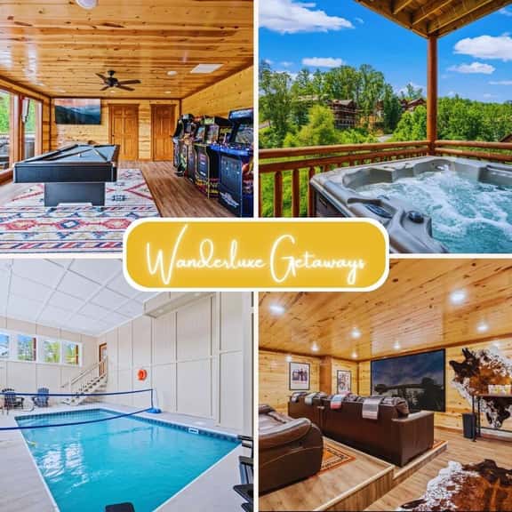 Stellar Cabin for 20: Views, Heated Pool & Theater - Image 1