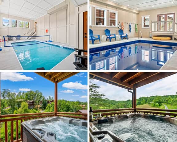 2 Giant Luxury Cabins Sleeps 40 2 HotTubs 2 Pools - Image 3
